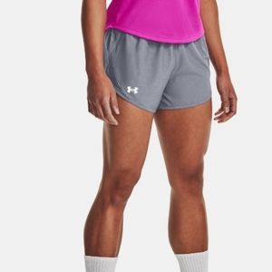 Women's Under Armou UA Fly-By 2.0 Shorts, size Med, Gray.